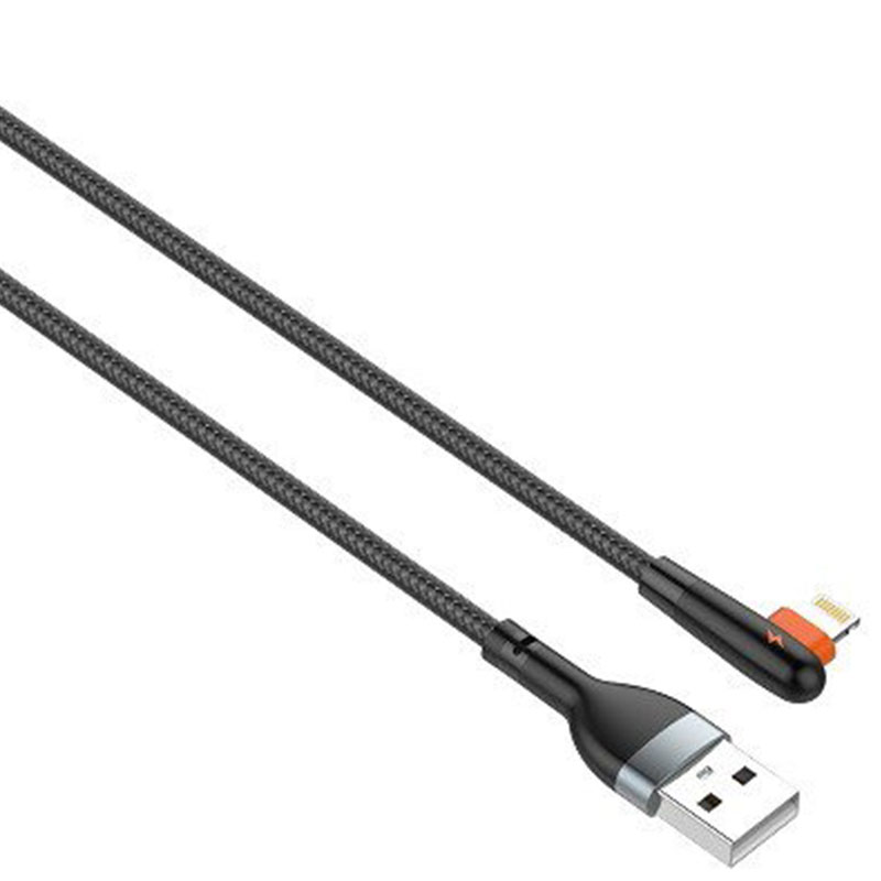 90 Angle 2.4A USB3.0 Data cable Efficiency Charging Cable